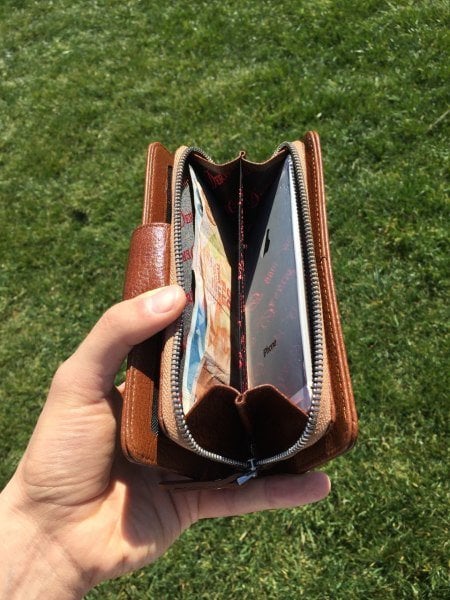 Derkon Yaşam Çiçeği Baskılı Hakiki Deri Taba Kadın Cüzdanı