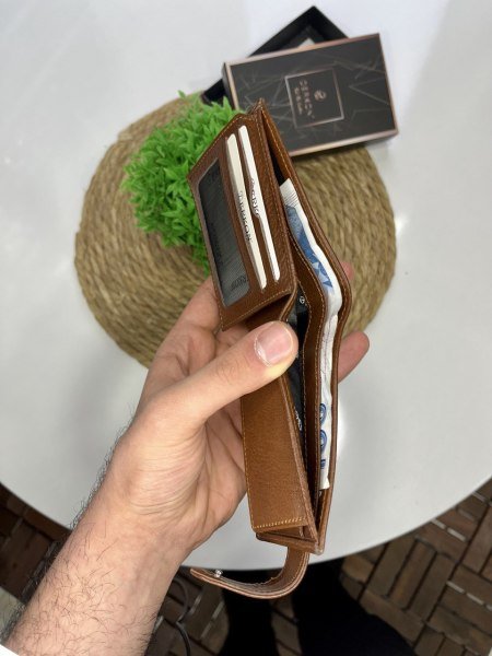 Derkon DIŞTAN PATLI BOZUK PARA BÖLMELİ Taba CÜZDAN