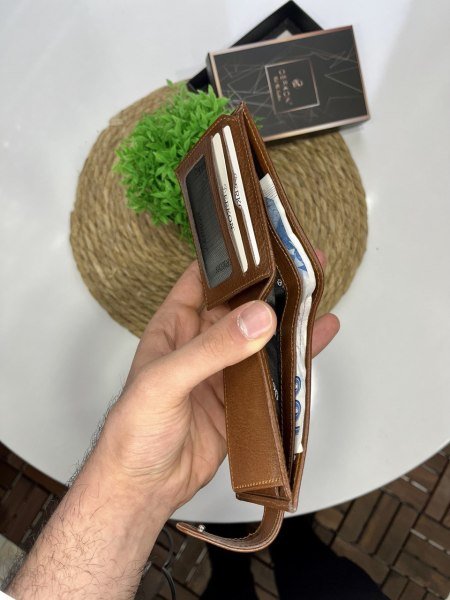 Derkon DIŞTAN PATLI BOZUK PARA BÖLMELİ Taba CÜZDAN