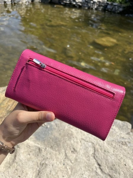 Derkon Bol Gözlü Pembe Kadın Cüzdanı