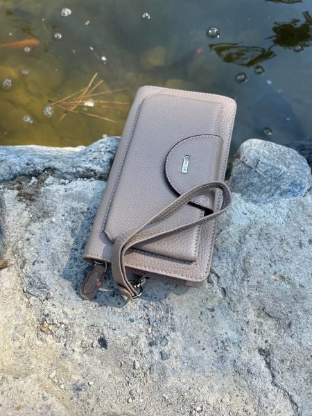 Derkon Oslo Telefon Bölmeli Elden Tutmalı Vizon Cüzdan