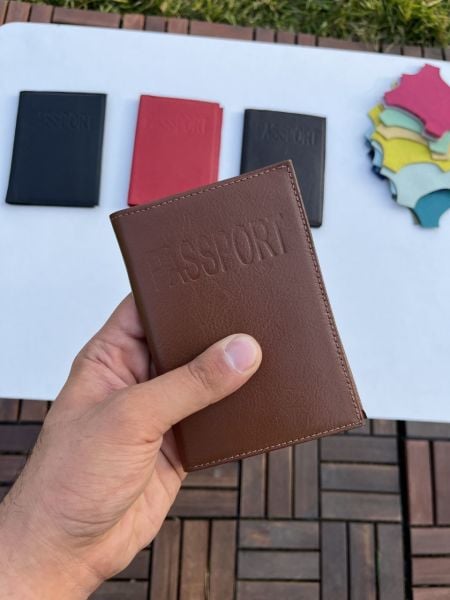 Derkon HAKİKİ DERİ TABA PASAPORTLUK