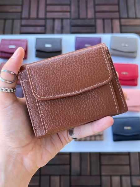 DERKON UFAK KULLANIŞLI CASSY MODEL %100 HAKİKİ  DERİ TABA CÜZDAN
