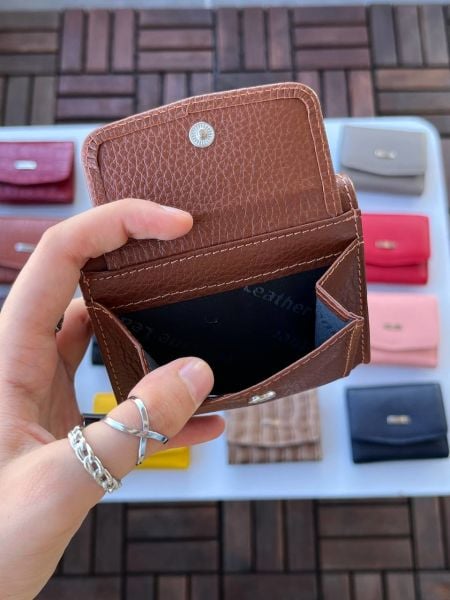 DERKON UFAK KULLANIŞLI CASSY MODEL %100 HAKİKİ  DERİ TABA CÜZDAN