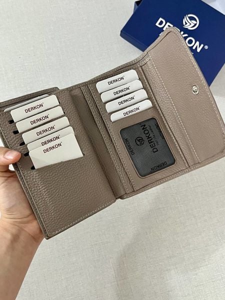 Derkon Medıo Model Vizon Kadın Cüzdanı