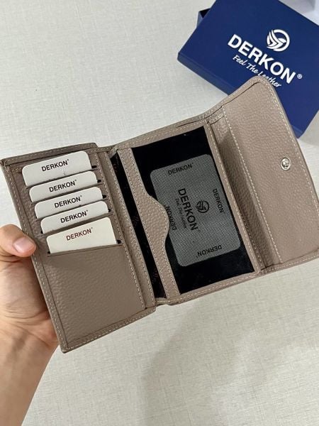 Derkon Medıo Model Vizon Kadın Cüzdanı