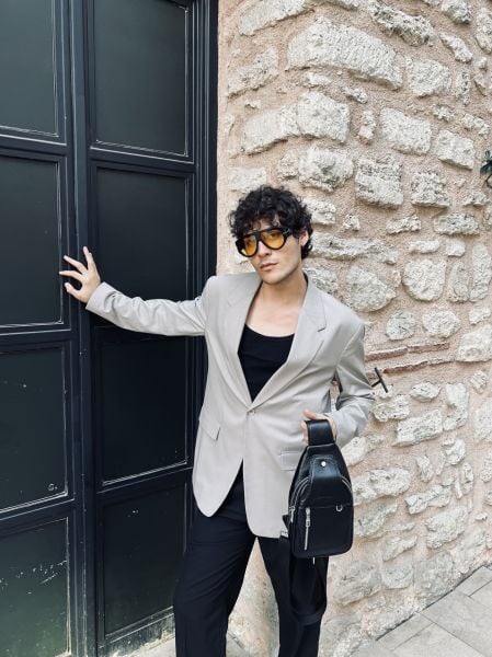 Hakiki Deri Posedo Model Bodybag Omuz ve Göğüs Çantası Siyah