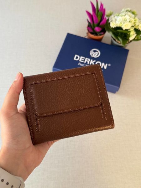 Ufak Bol Kartlıklı Hakiki Deri Cüzdan Misha Model Taba